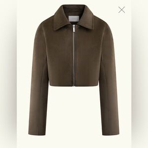 Meshki HAYES Faux Suede Collared Jacket